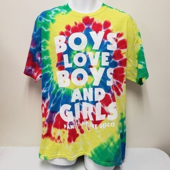 Panic at the Disco Mens Tie Dye Human Rights Campaign Tshirt Size XL - Picture 1 of 6